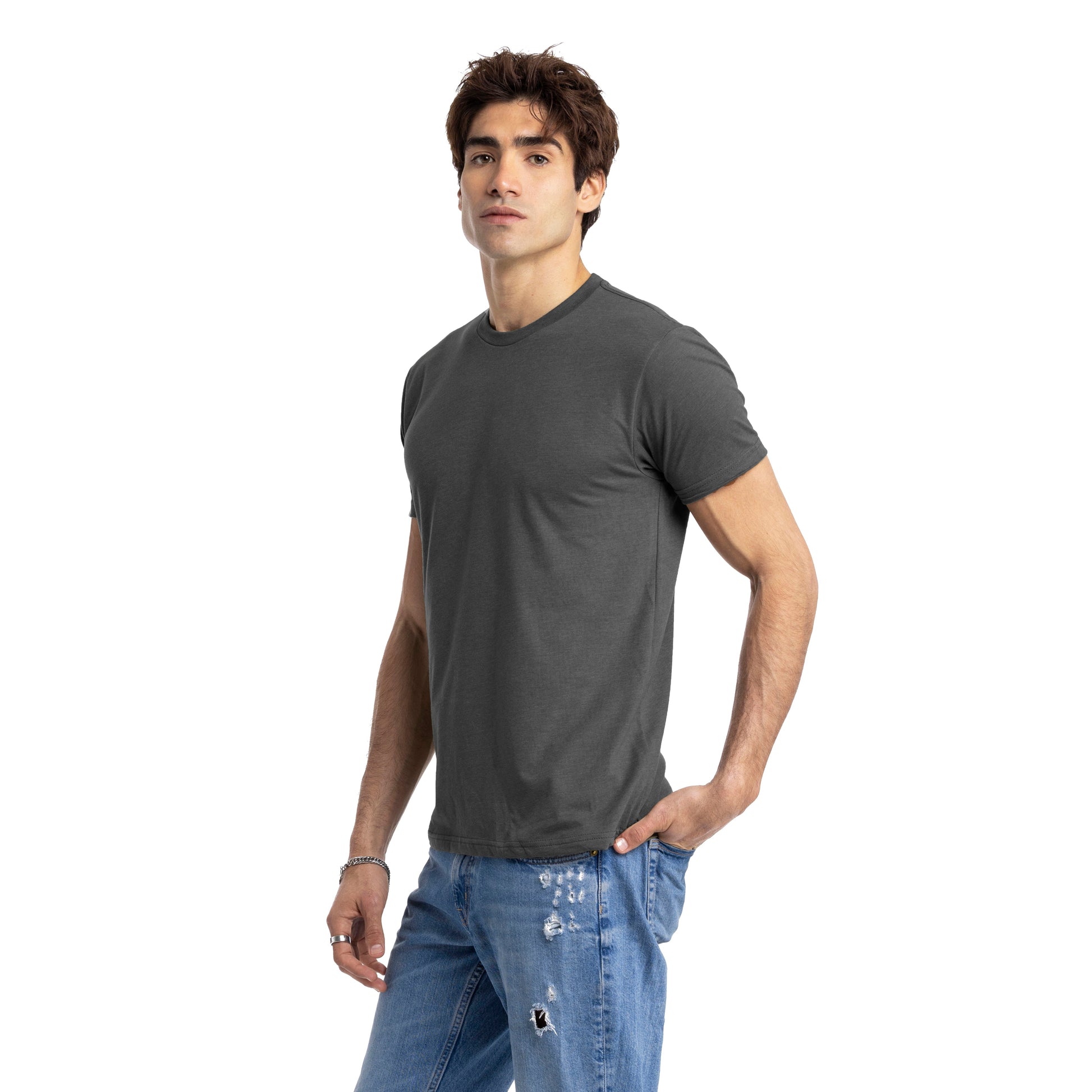 CVC T-Shirt Heather-Heavy-Metal