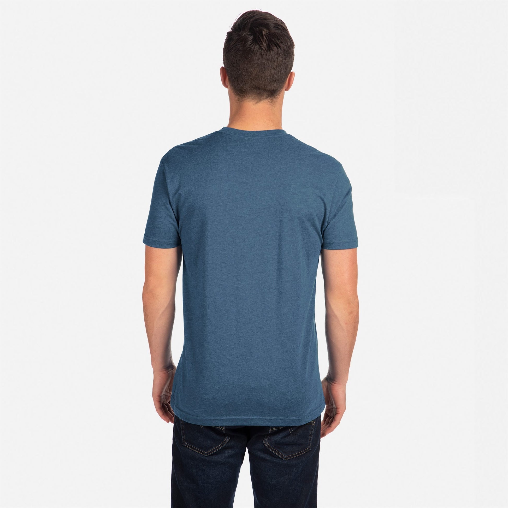 CVC T-Shirt Heather-Cool-Blue