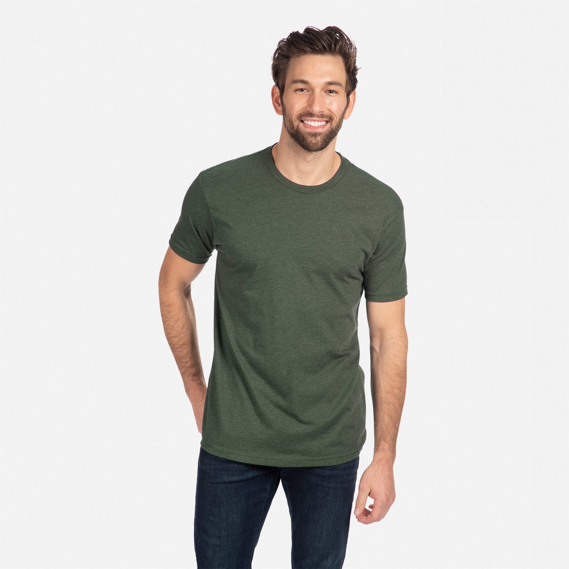 CVC T-Shirt Heather-Forest-Green