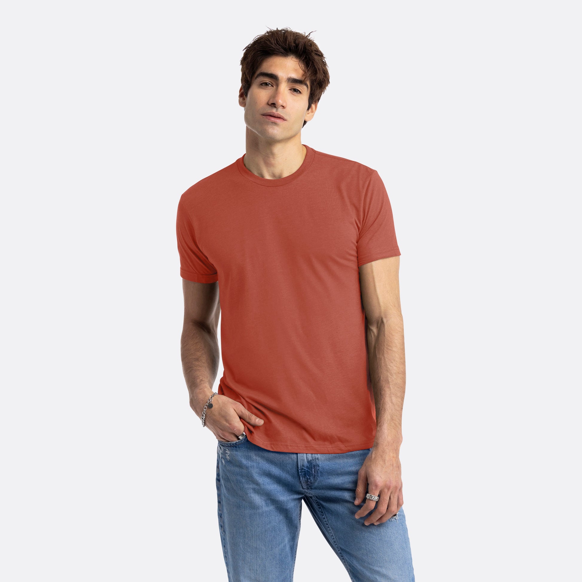 CVC T-Shirt Heather-Redwood