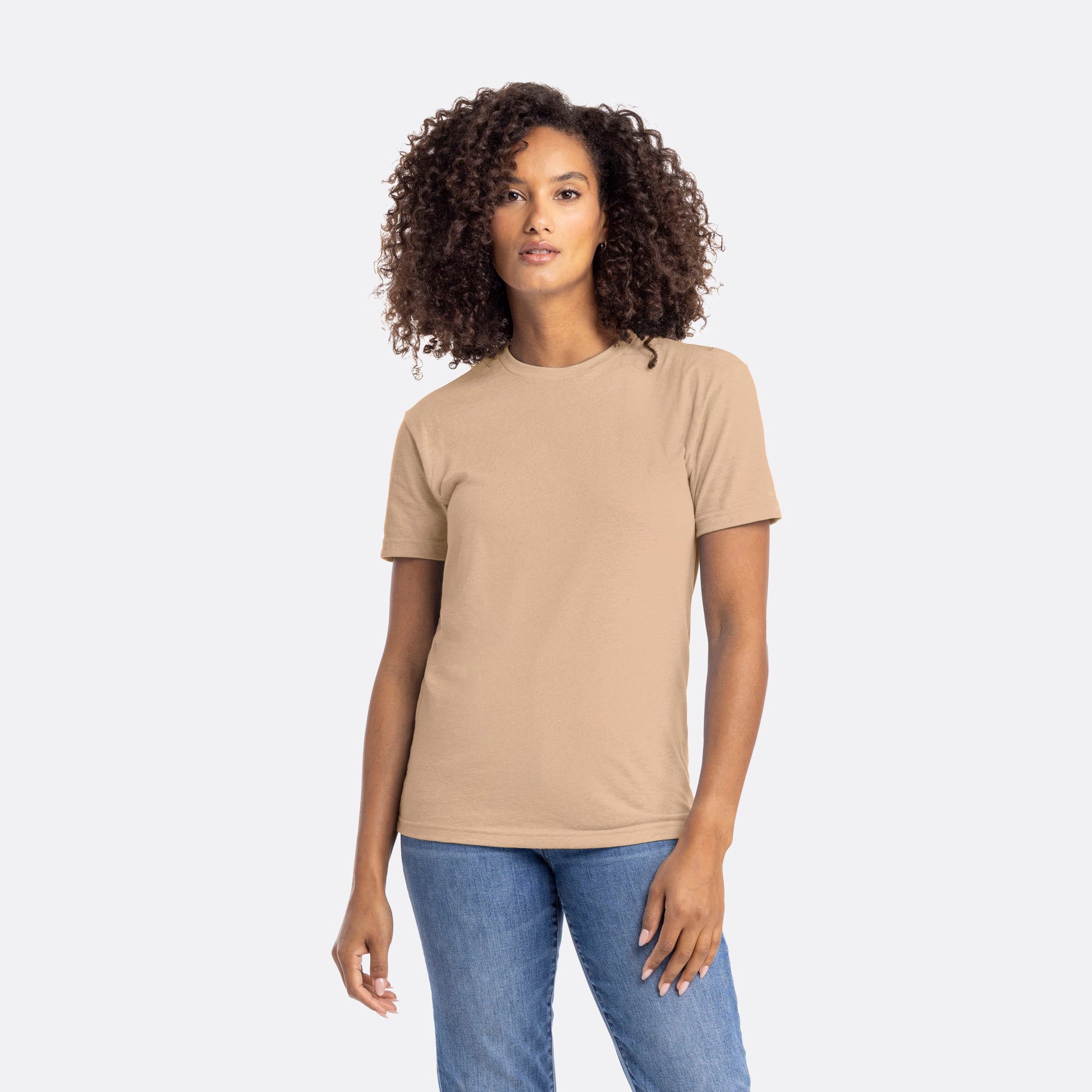CVC T-Shirt Heather-Tan